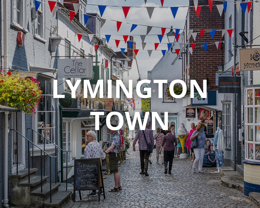 Lymington town and marina near The Old Mill, New Forest
